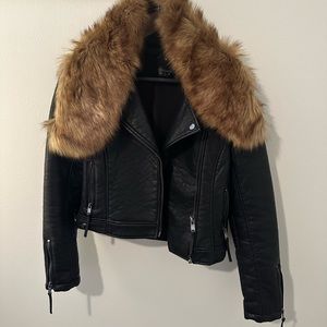 Topshop Vegan Leather Jacket